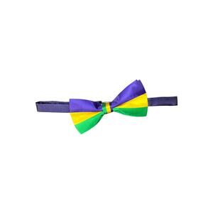Mardi Gras Adjustable Fabric Bow Tie/Bowtie